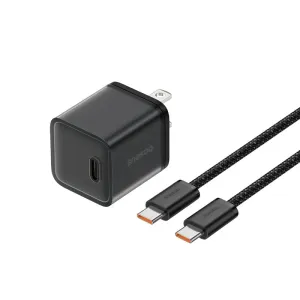 Big Clearance Event Best Price Online Baseus Gan5S Fast Charger 1C 20W Us With Baseus Dynamic 3 Series Fast Charging Data Cable Type-C To Type-C 100W 1M Cluster Black