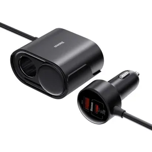 Baseus High Efficiency Pro 1-For-2 Car Cigarette Lighter 30W MustHave Steals Shop Save Big