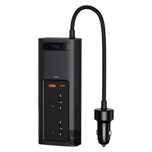 Save Big Online Todays Mega Savings Baseus In-Car Inverter 150W (220V Cn/Eu) Black