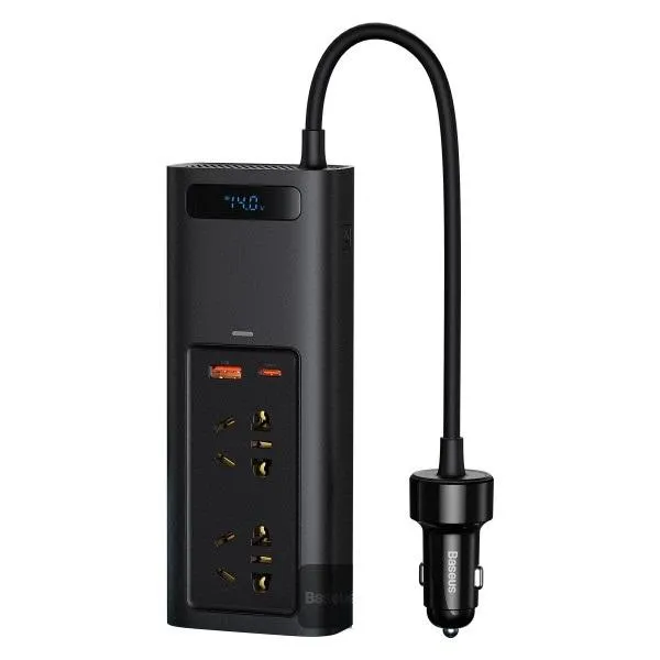Save Big Online Todays Mega Savings Baseus In-Car Inverter 150W (220V Cn/Eu) Black