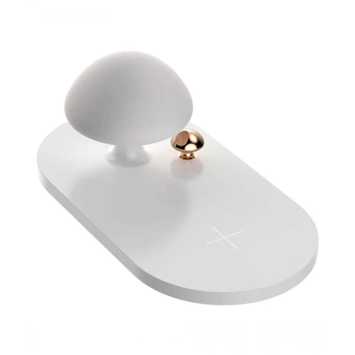 Mega Discount Today Mega Hot Offer Baseus Mushroom Lamp Desktop Wireless Charger - White
