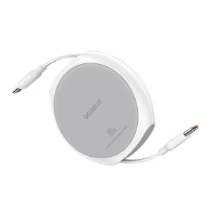 Baseus Pathfinder Series Free2Draw Fast Charging Data Cable Type-C To Type-C 100W 1M Moon White Limited Stock Offer Daily Special Offer
