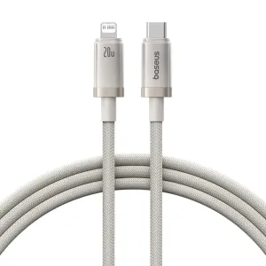 Baseus Titanium Alloy Fast Charging Cable Type-C To Ip 20W 1M Galaxy Titanium Gold Hot Offer Event Limited Offer Alert