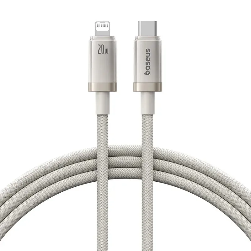 Baseus Titanium Alloy Fast Charging Cable Type-C To Ip 20W 1M Galaxy Titanium Gold Hot Offer Event Limited Offer Alert