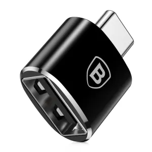 Exclusive Hot Pick Price Drop Today Baseus Usb Female To Type-C Otg Adapter Converter - Black