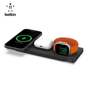 Today Only Special Biggest Savings Now Belkin 3-In-1 Wireless Charging Pad With Official Magsafe Charging 15W