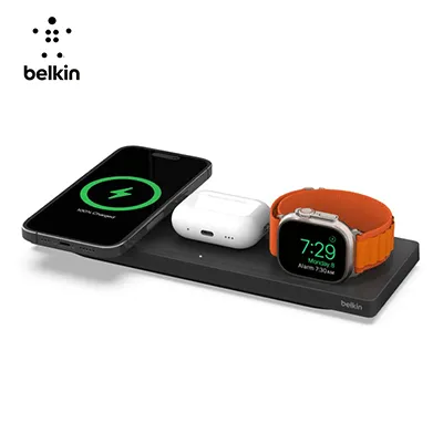 Today Only Special Biggest Savings Now Belkin 3-In-1 Wireless Charging Pad With Official Magsafe Charging 15W