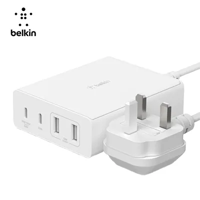 Clearance Sale Now Best Price Today Belkin Boostcharge Pro 4-Port Gan Charger 108W   2M Adapter