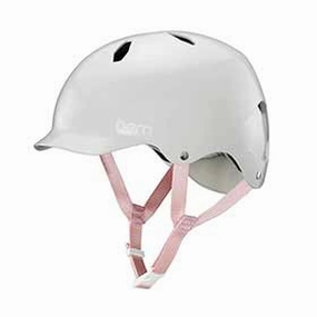 Bern Bandita Summer Eps Satin Light Grey Bike Helmet, S-M
