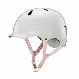 Bern Bandita Summer Eps Satin Light Grey Bike Helmet, S-M