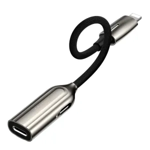 Baseus Lightning Male To 2X Lightning Female Adaptor (Headphones And Charging) L55 Hot Discount Deal
