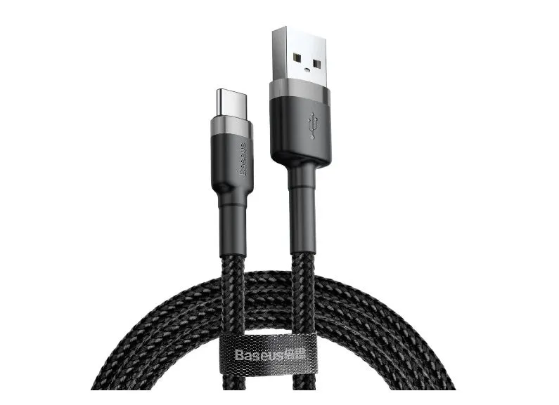 Gift Sale Event Baseus Cafule Usb To Type C 2M Cable - Black