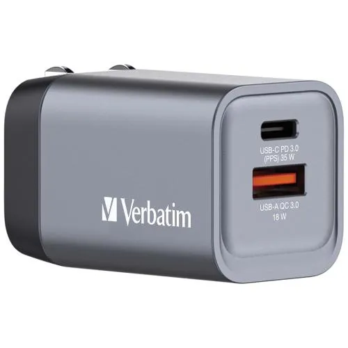 Verbatim 32200 35W 2-Port Gan Wall Charger Today Only Steal Online Deal Frenzy