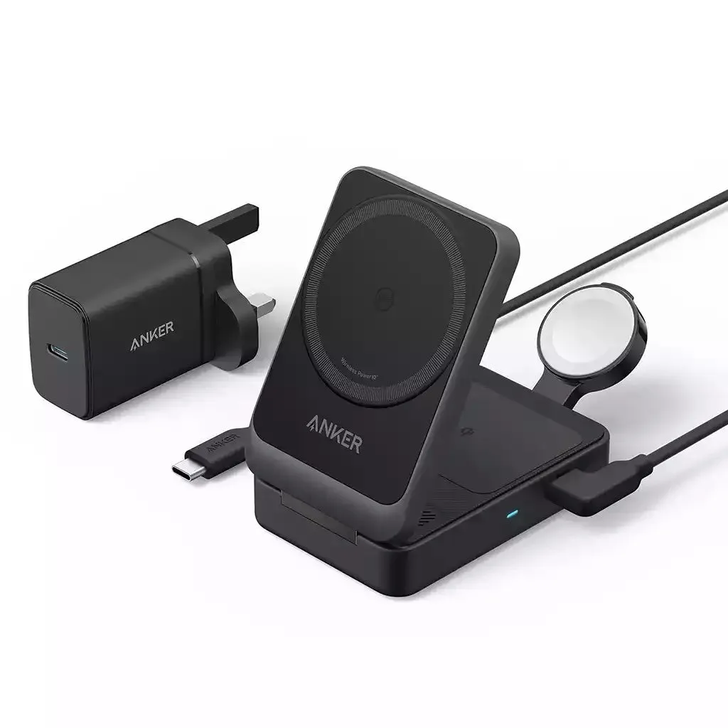 Anker Maggo 15W 3-In-1 Charging Station Qi2 Certified Wireless Charger Online Exclusive Deal Trending Hot Picks