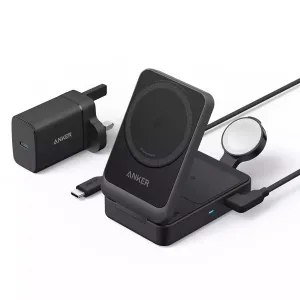 Anker Maggo 15W 3-In-1 Charging Station Qi2 Certified Wireless Charger Online Exclusive Deal Trending Hot Picks