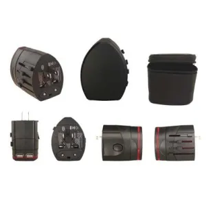World Travel Adapter With 2 Usb Ports (2,100Mah Fast Charge Deal Frenzy Today Mega Discount Event