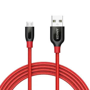Anker Powerline  Micro Usb Cable 6Ft - Red Grab Todays Deal