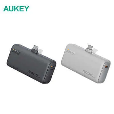 Aukey Pb-Y59 Spark Mini 5000Mah 22.5W Compact Powerbank With Usb-C Connector Deal of the Day