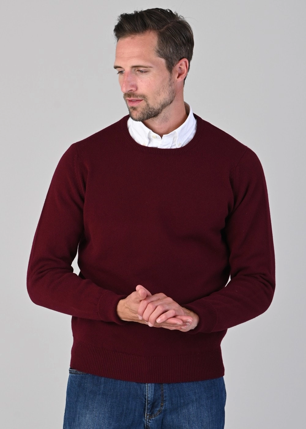 GiftWorthy Sale Rob 2 Ply Lambswool Crew Neck