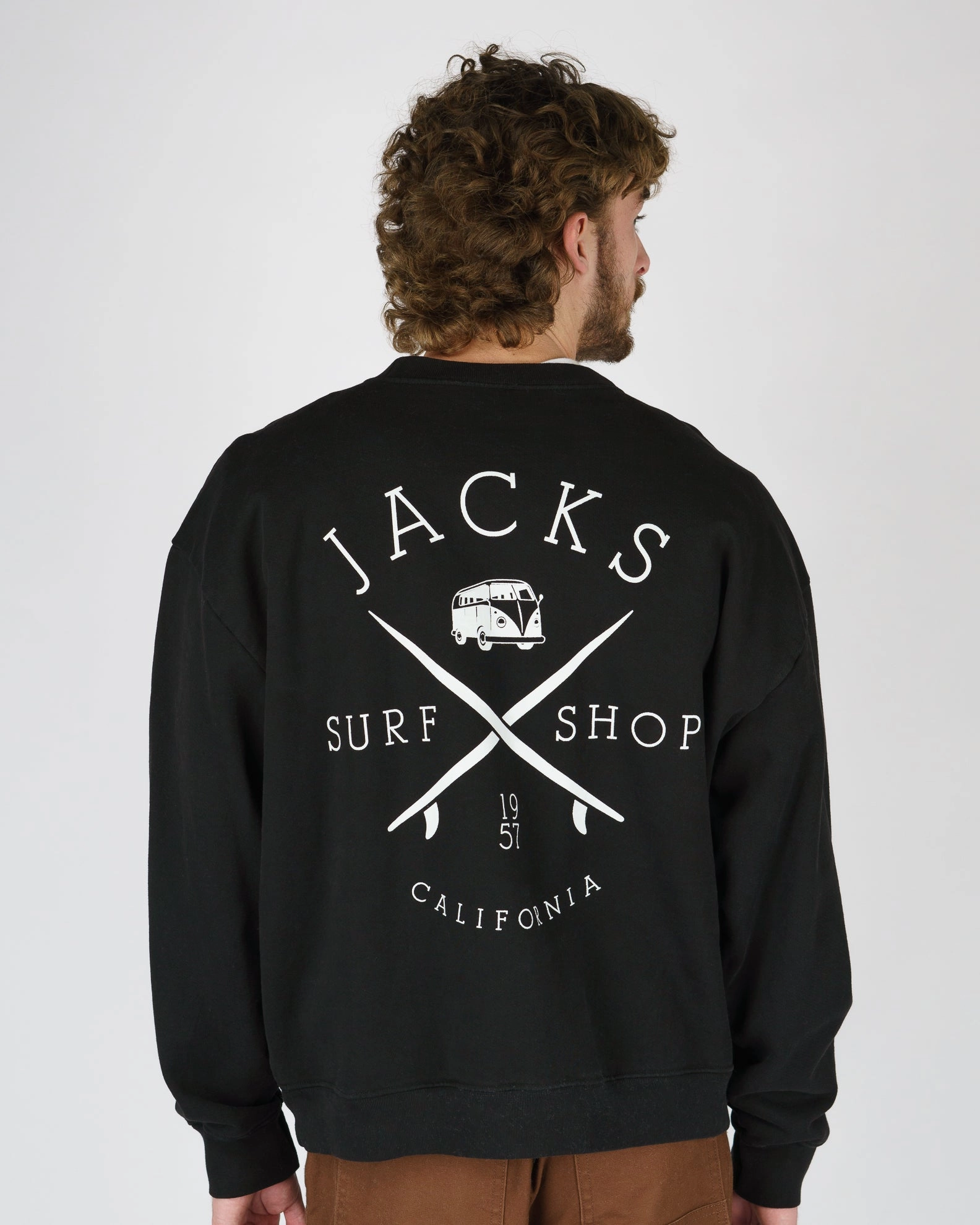 Hot Clearance Now Big Price Drop Bus Stop Heavyweight Crewneck - Black