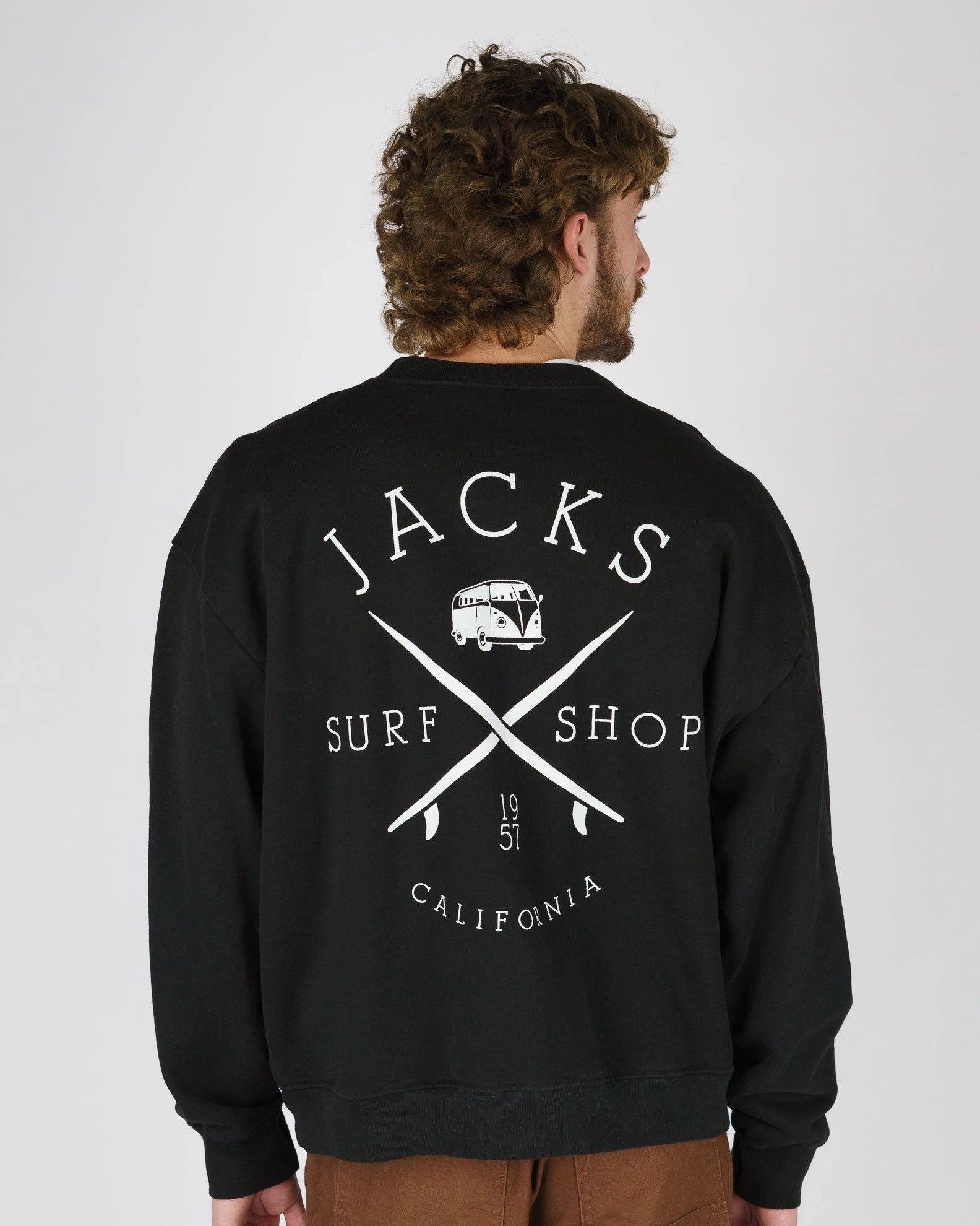 Bus Stop Heavyweight Crewneck - Black Shop Now Save Grab It Fast