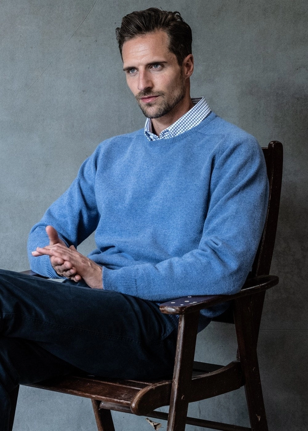 Clearance Savings Now Hot Offer Inside Leven 2 Ply Lambswool Crew Neck