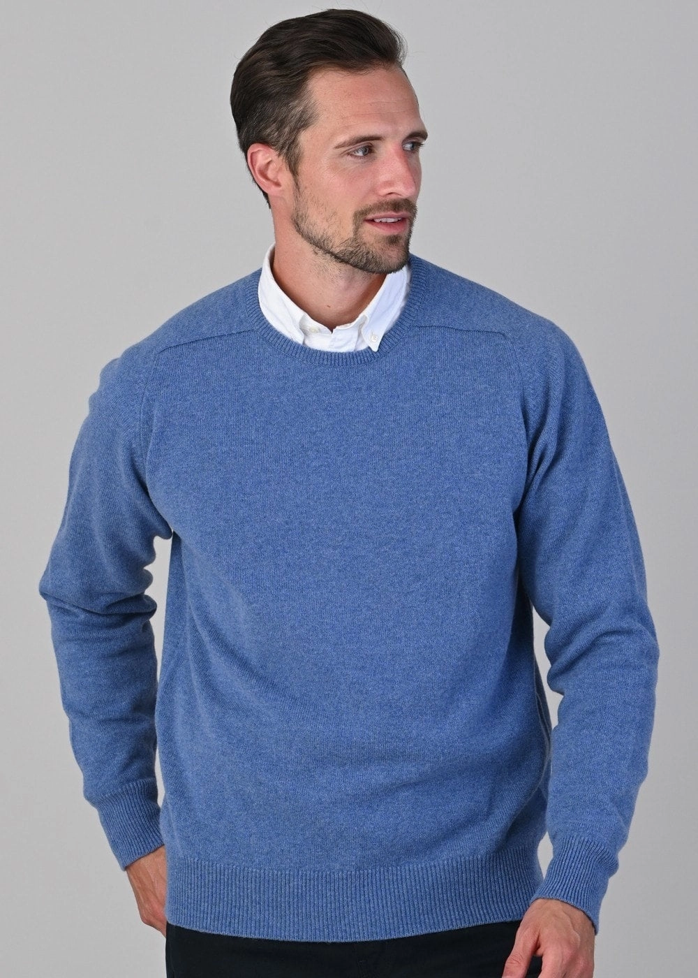 Hot Deals Today Limited Time Steal Leven 2 Ply Lambswool Crew Neck
