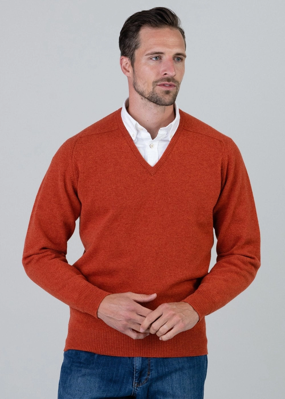 Leven 2 Ply Lambswool V-Neck Plus Size Grab It Now Hot Savings Alert