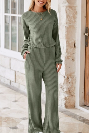 Round Neck Long Sleeve Jumpsuit Sweet Deal Inside Weekend Sale Special