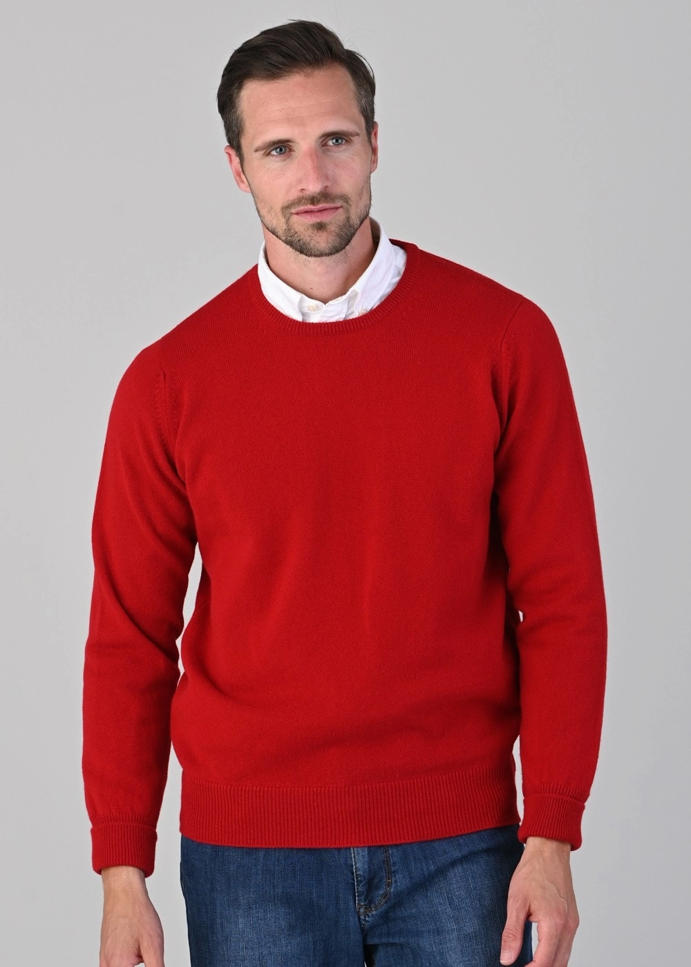 Rob 2 Ply Lambswool Crew Neck Shop Grab Savings