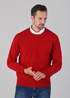 Rob 2 Ply Lambswool Crew Neck Hot Discount Deal