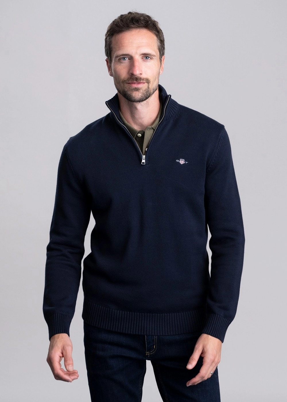 Steal the Deal Now Casual Cotton Half Zip