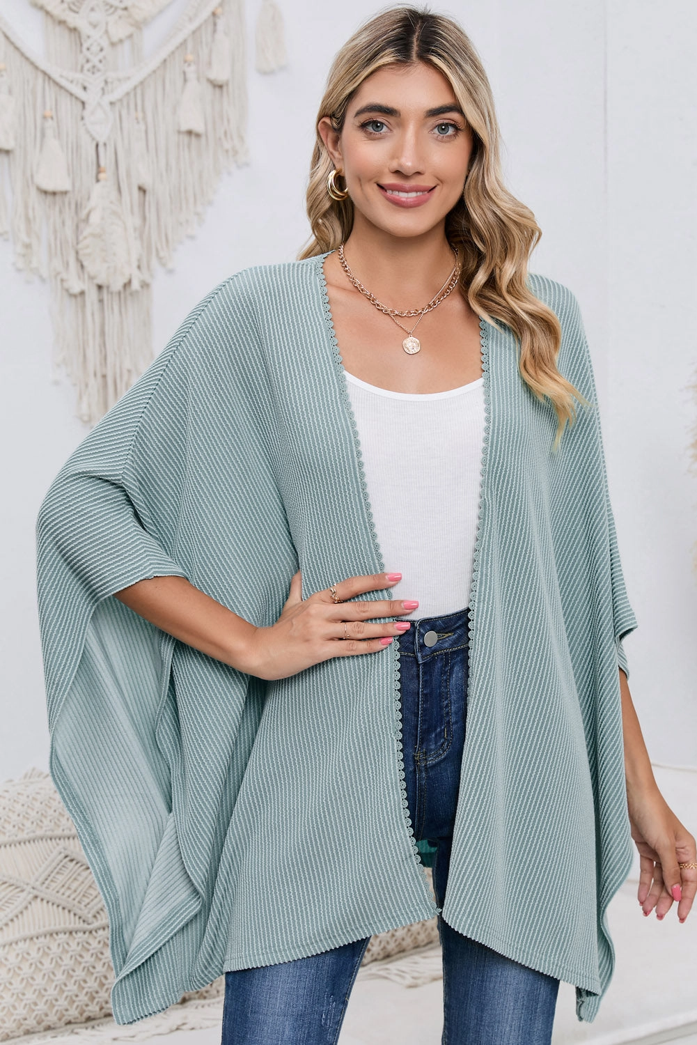 Clearance Sale Now Open Front Dolman Sleeve Cardigan