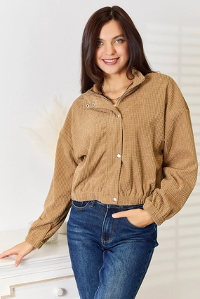 Perfee Long Sleeve Dropped Shoulder Jacket Today Only Offer Flash Sale Alert