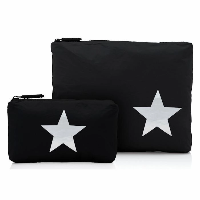 Zipper Pack Black/Silver Star Online Deal Frenzy Special Occasion Discount