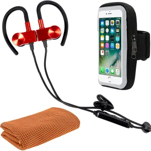 Deco Gear Magnetic Wireless Sport Earbud Headphones W/Carrying Case   Cooling Towel & More Hot Item Clearance