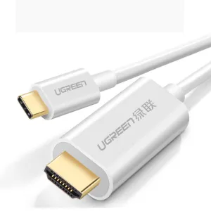 Todays Special Picks Todays Best Deal Ugreen 30841 Usb-C To Hdmi Cable 1.5M - White