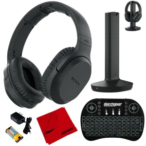 Sony Rf400 Wireless Home Theater Headphones W/ Deco Gear Accessories Bundle Hot Picks Today