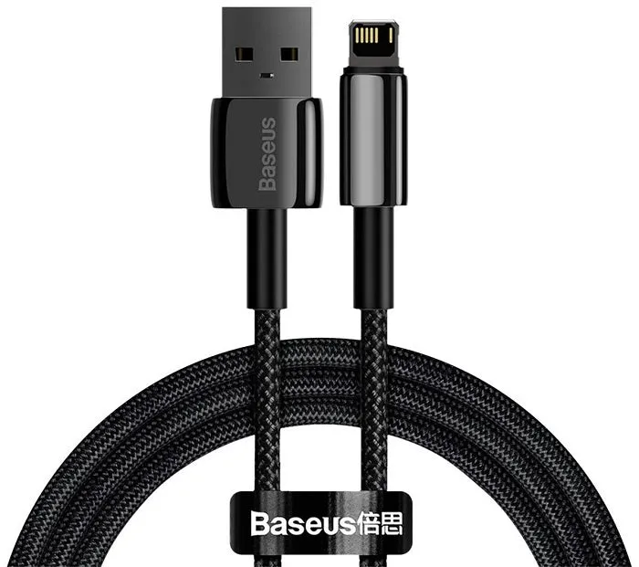 Shop Grab Now Shop Today Save Baseus Tungsten Gold Fast Charging Data Cable Usb To Lightning 2.4A 2M - Black