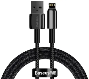 Hot Sale Alert Online Exclusive Offer Baseus Tungsten Gold Fast Charging Data Cable Usb To Lightning 2.4A 2M - Black