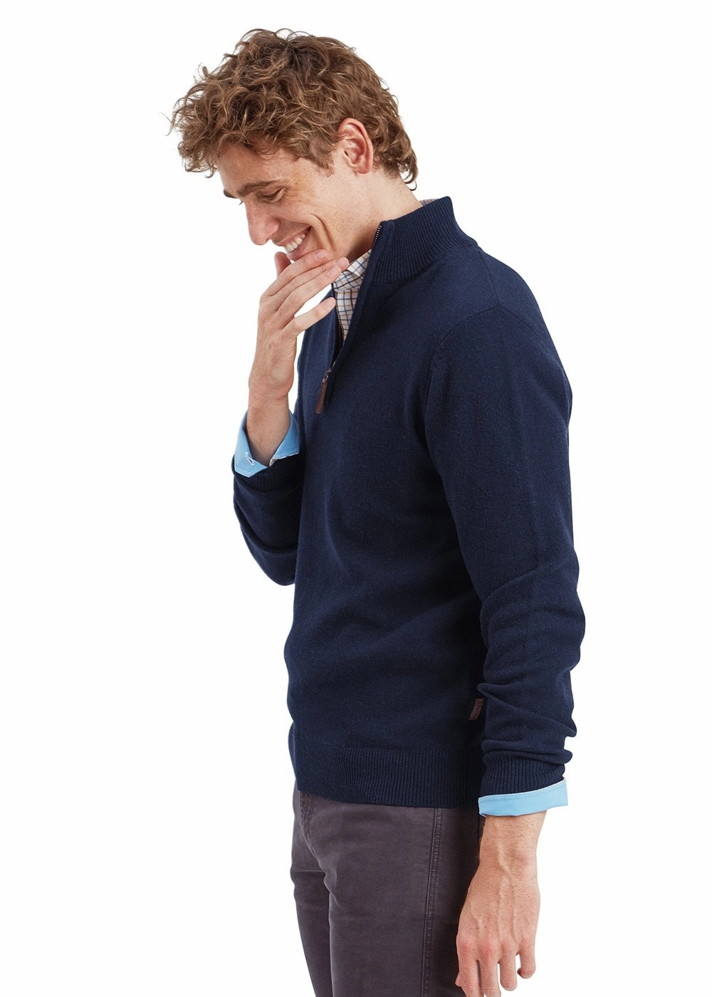 Lewis Lambswool 1/4 Zip Jumper Todays Trending Deals