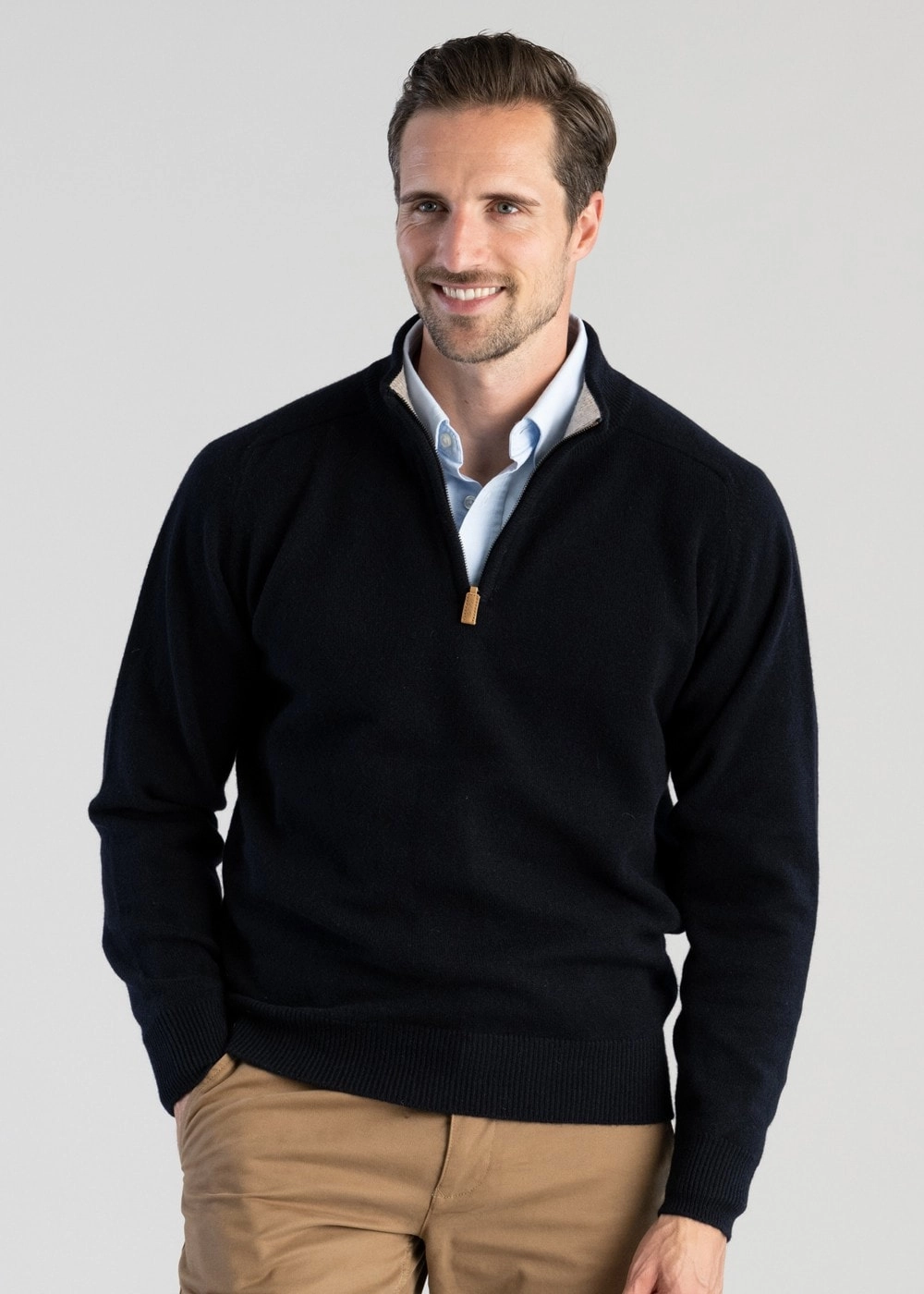 Lambswool 2 Ply Zip Neck Limited Stock Deals Shop Smart Deals
