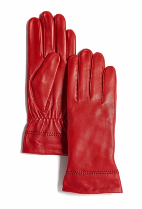 Clearance Event Today Hot Deals Today Marron Ladies Leather Gloves