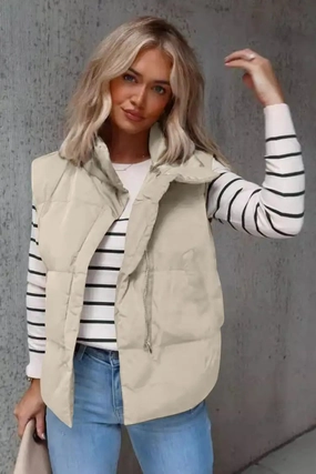 Zip Up Vest Coat With Pockets Trending Hot Picks