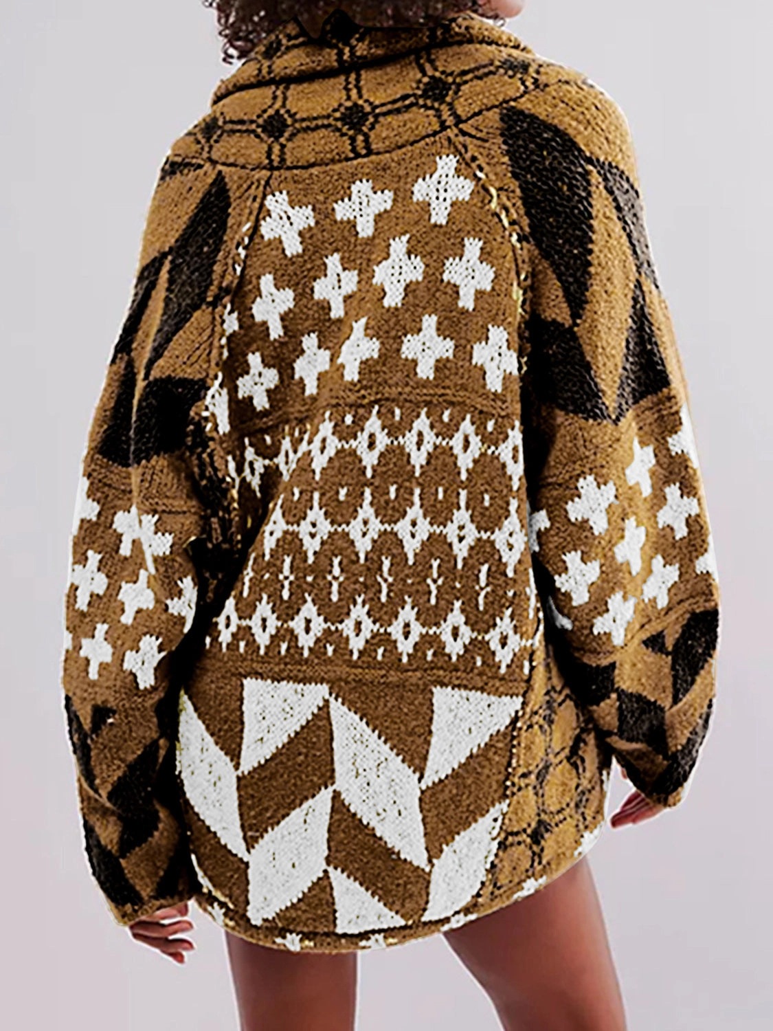Special Price Today Clearance Alert Now Collared Neck Long Sleeve Cardigan