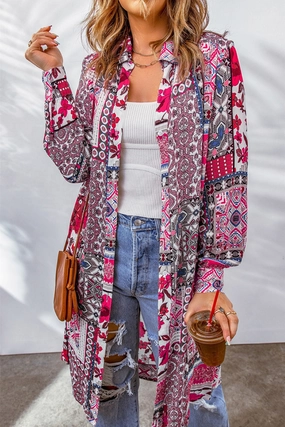 Today Only Hot Pick Daily Clearance Deal Printed Button Up Long Sleeve Cardigan