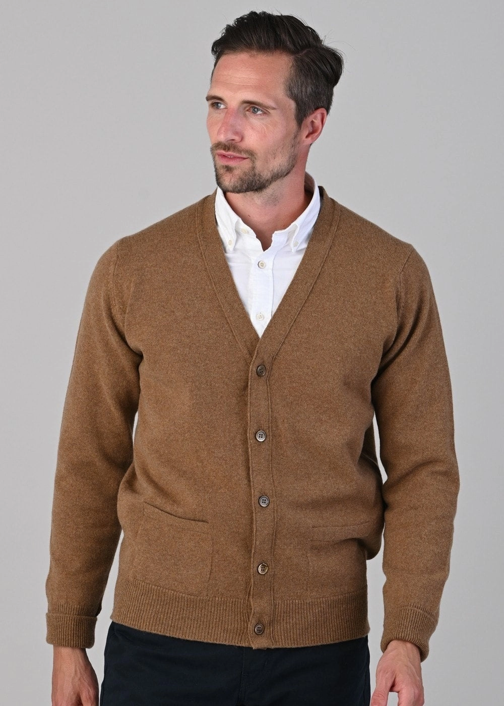 Rob 2 Ply Lambswool Cardigan Grab It Now