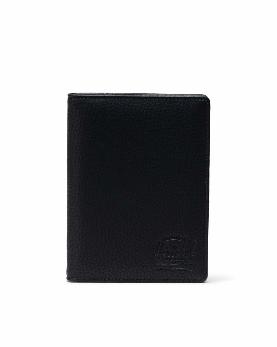 Shop Grab Now Herschel Raynor Passport Holder Vegan Leather - Black