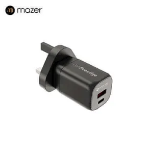 Grab Your Hot Pick Mazer Ganprestige 35W Gan Wall Charger With Travel Pins (2 Ports)