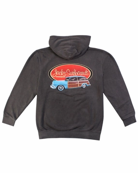 Country Squire Pigment Pullover Hoodie - Black Today Only Savings